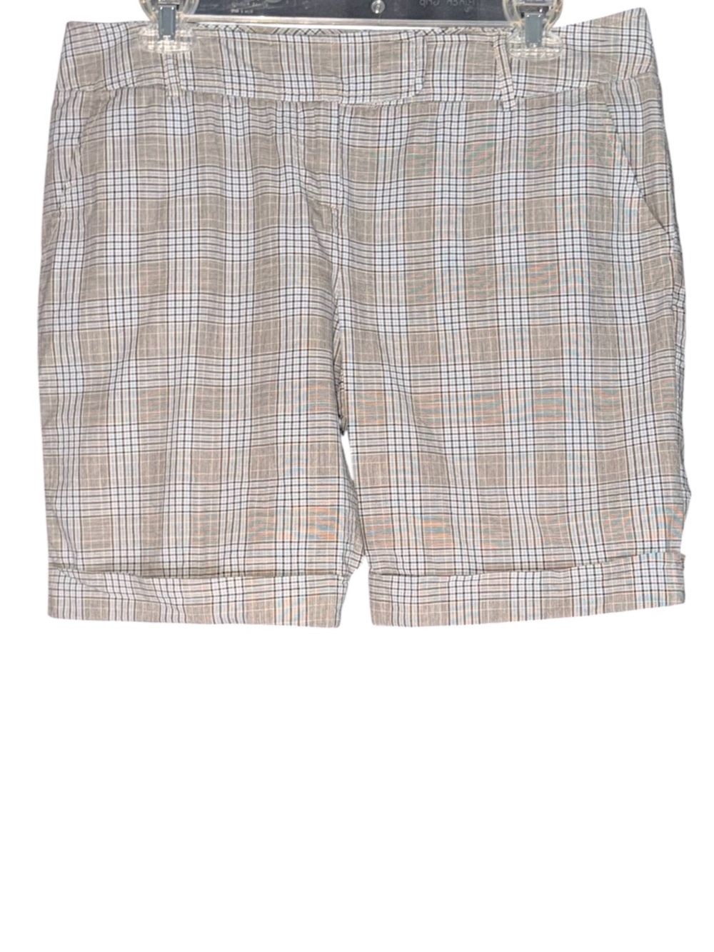 Zinc Plaid Bermuda Shorts Size 9 Junior —#010